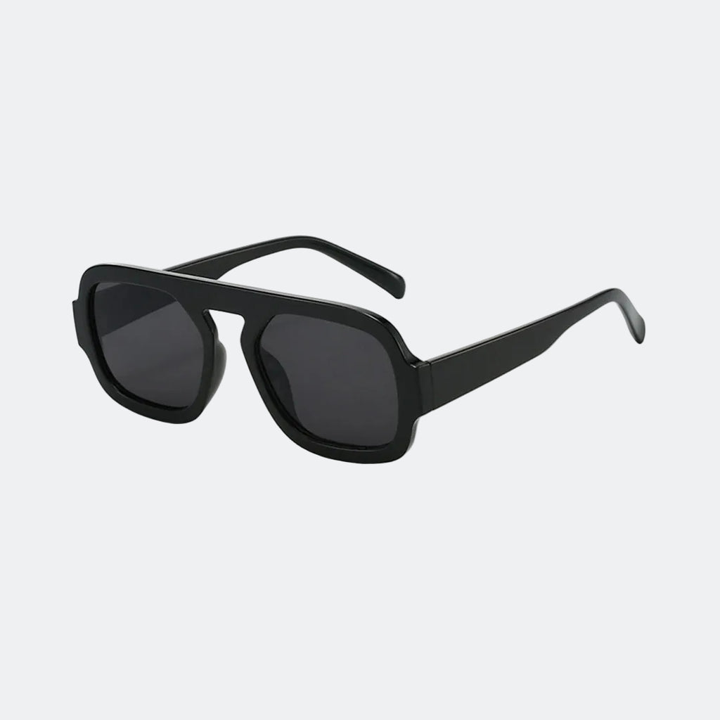 Men's sunglasses worn by model outdoors — Vortex — Velezeco