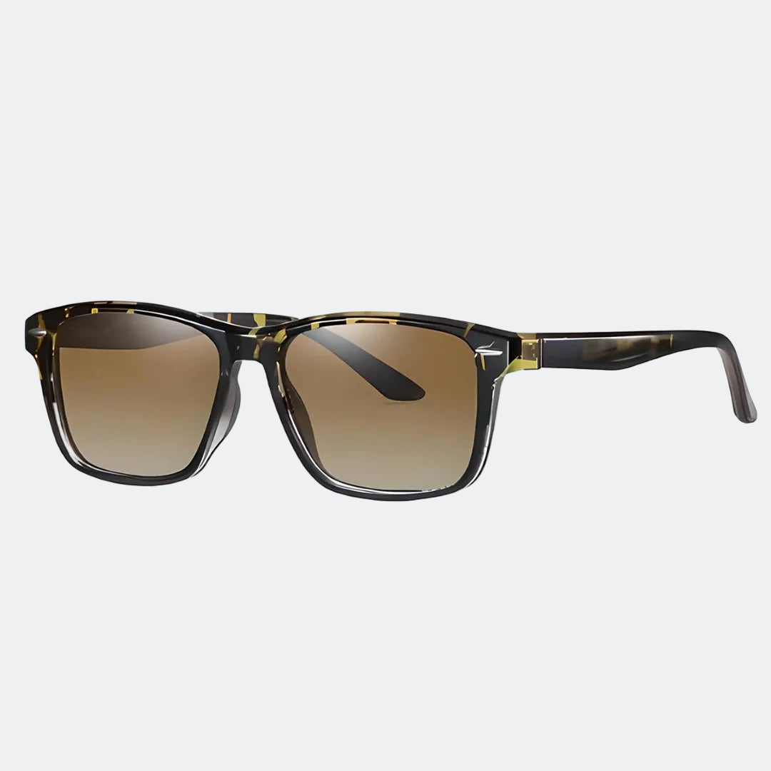 Men's sunglasses lens close-up detail — Paris — Velezeco