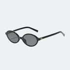 Round sunglasses temple and hinge detail — Rio — Velezeco