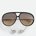 Aviator sunglasses lens close-up detail — The Nimbus — Velezeco