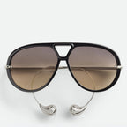 Aviator sunglasses lens close-up detail — The Nimbus — Velezeco