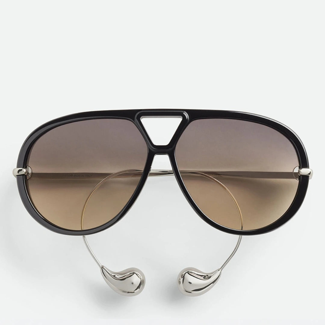 Aviator sunglasses lens close-up detail — The Nimbus — Velezeco