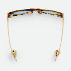 Aviator sunglasses worn by model, close-up — The Nimbus — Velezeco