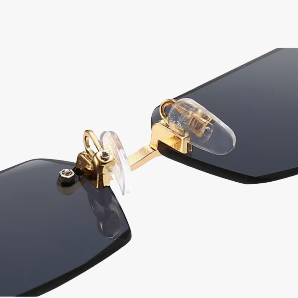 Men's sunglasses temple and hinge detail — Hills — Velezeco