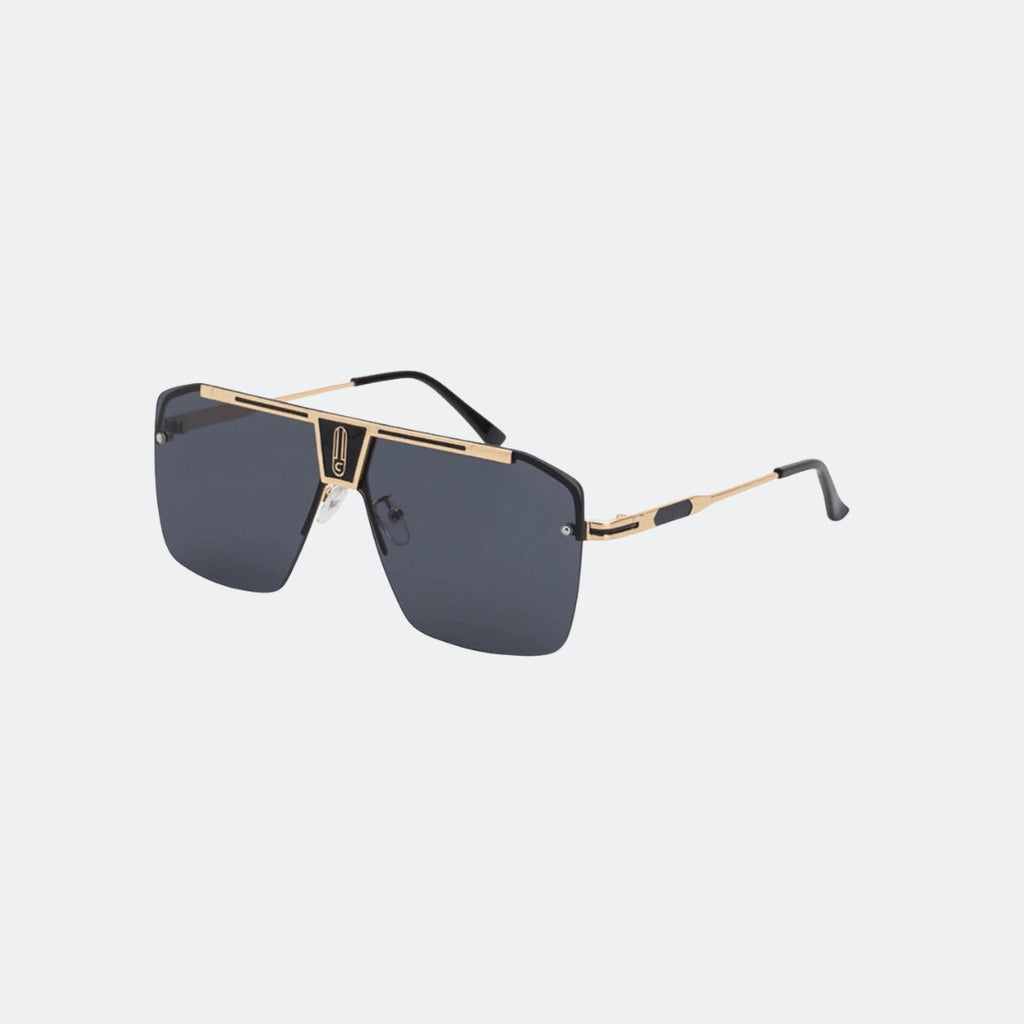 Aviator sunglasses angled three-quarter view — Alpine — Velezeco