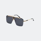 Aviator sunglasses angled three-quarter view — Alpine — Velezeco