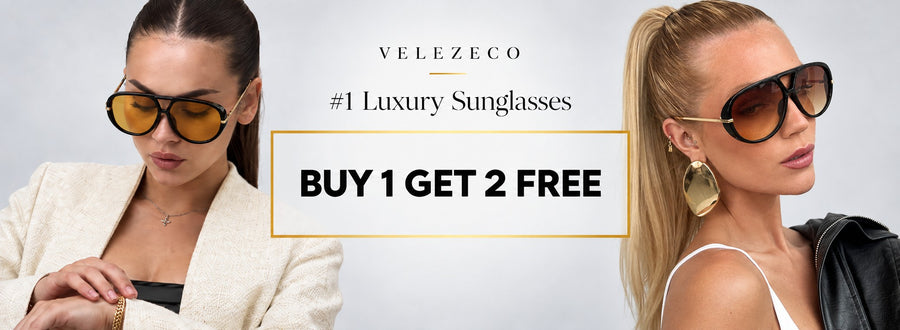 Velezeco Buy 1 Get 2 Free sunglasses offer