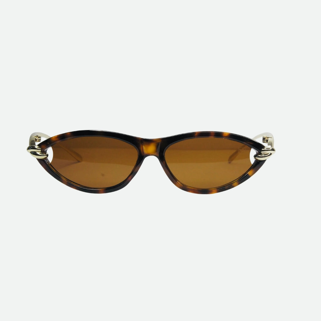 Cat eye sunglasses front view — Santorini — Velezeco