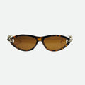 Cat eye sunglasses front view — Santorini — Velezeco