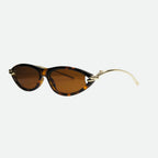 Cat eye sunglasses angled three-quarter view — Santorini — Velezeco