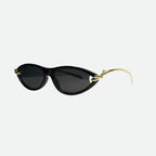 Cat eye sunglasses lens close-up detail — Santorini — Velezeco