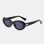 Round sunglasses angled three-quarter view — Belmont — Velezeco