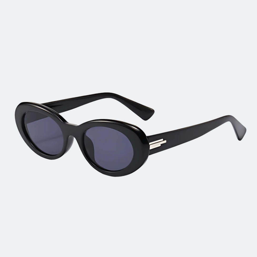 Round sunglasses angled three-quarter view — Belmont — Velezeco