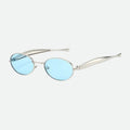 Round sunglasses folded flat view — Zayven — Velezeco