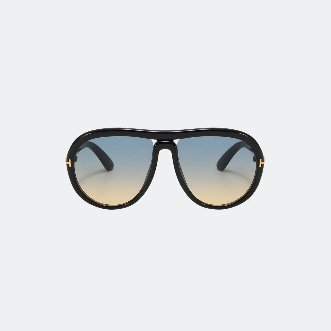 Aviator sunglasses front view — Marbella — Velezeco