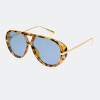 Aviator sunglasses gradient lens detail — The Aether — Velezeco