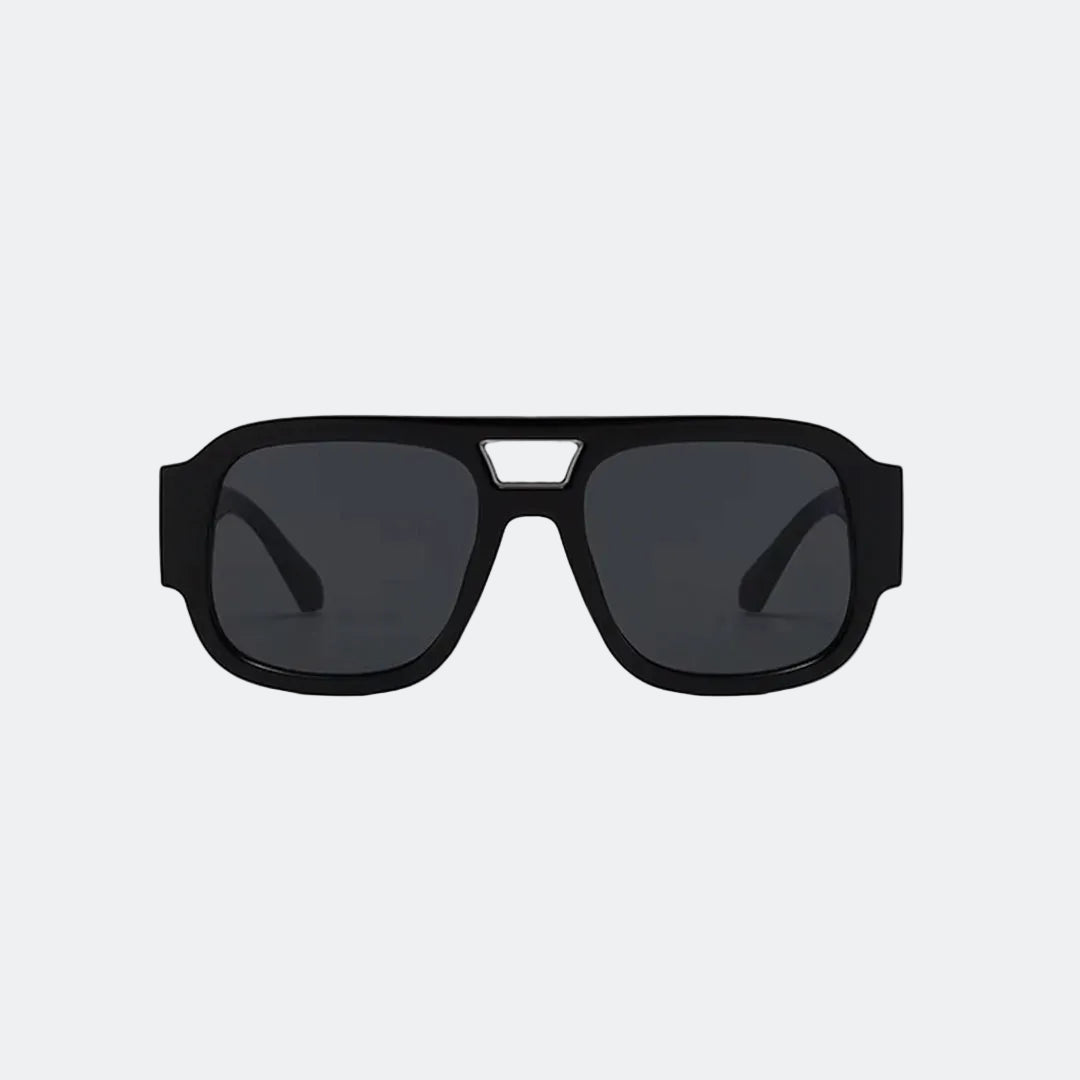 Oversized sunglasses side profile — Crimson — Velezeco