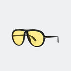 Aviator sunglasses lens close-up detail — Marbella — Velezeco