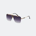 Aviator sunglasses lens close-up detail — Alpine — Velezeco