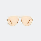 Aviator sunglasses temple and hinge detail — Marbella — Velezeco