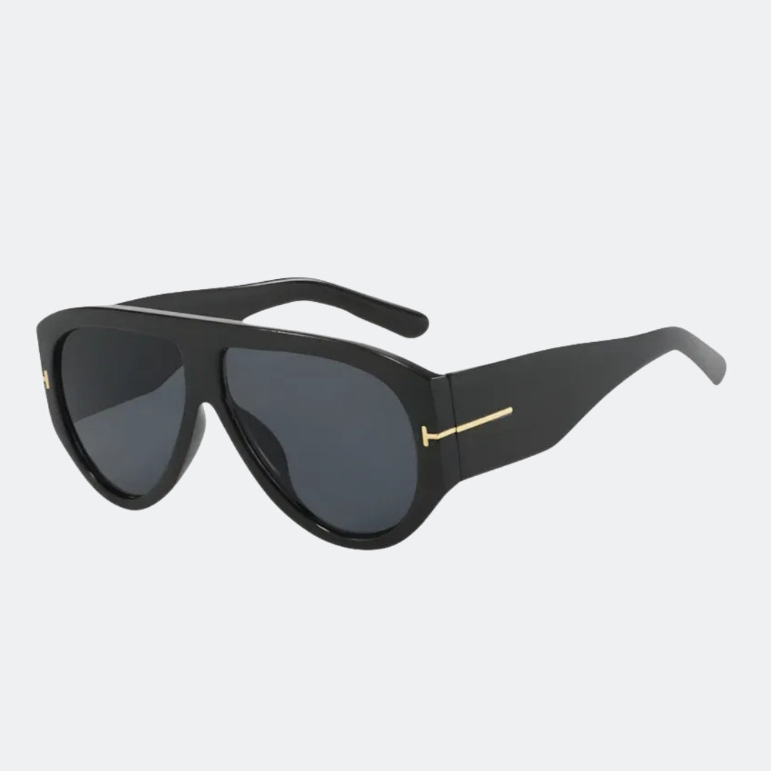 Aviator sunglasses folded flat view — Veneza — Velezeco