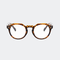 Blue light glasses angled three-quarter view — Zalle — Velezeco