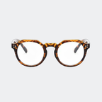 Blue light glasses angled three-quarter view — Zalle — Velezeco