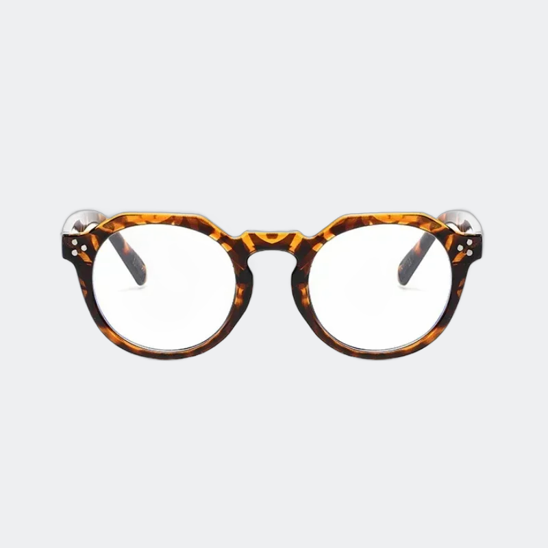 Blue light glasses angled three-quarter view — Zalle — Velezeco