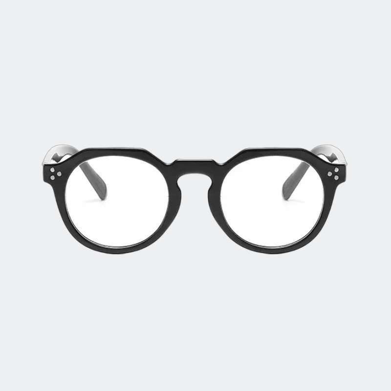Blue light glasses temple and hinge detail — Zalle — Velezeco